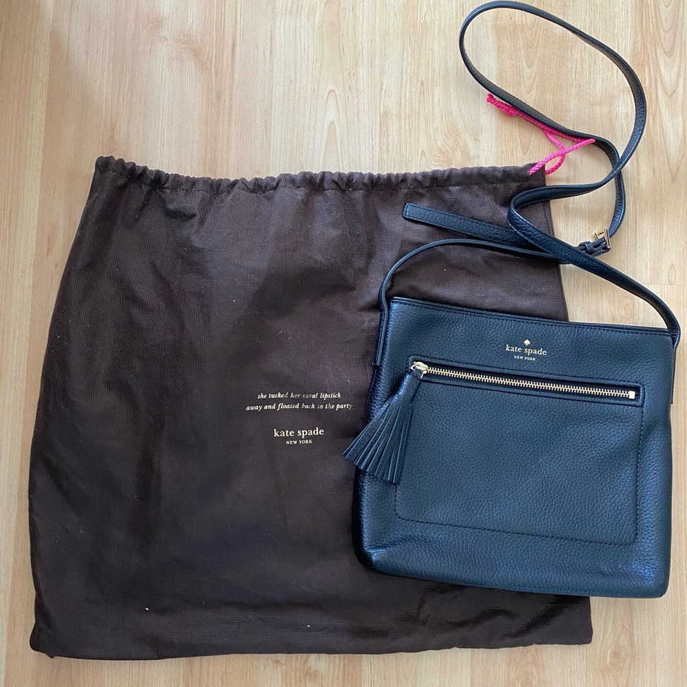 Kate Spade Black Leather Crossbody